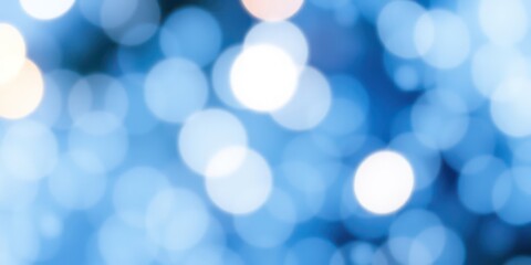 Fototapeta premium Abstract Blue Bokeh Background Soft, Circular Lights in a Dreamy, Out-of-Focus Image Perfect for Design Projects