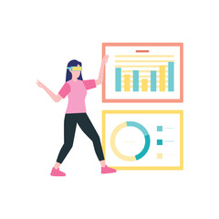 Obraz premium AI dashboard Vector illustration which can easily modify or edit