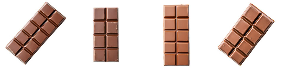 Obraz premium Chocolate bars in various shapes and sizes