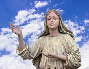 Statue of the Virgin Mary patron saint