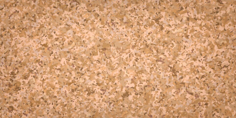 Cork board texture - dense grainy background filled with beige and brown colored natural cork material. Detailed wood surface covered in small flecks for wall corkboard or bulletin board design.