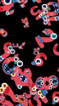 Whimsical Monster Parade in Vibrant Animation