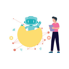 Smart world Vector illustration which can easily modify or edit