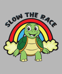 Slow the Race graphics design