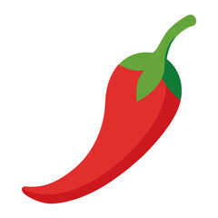 Chilli Pepper icon on white background
