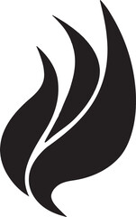 Naklejka premium Stylized flame silhouette. Represents fire, energy, passion, and warmth. Adobe Illustrator Artwork