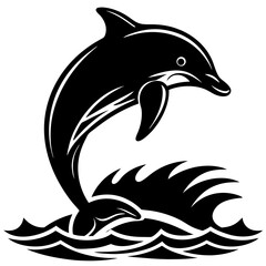 Obraz premium dolphin vector illustration