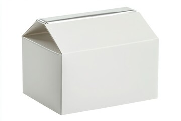 Small house shaped box, isolated on white background