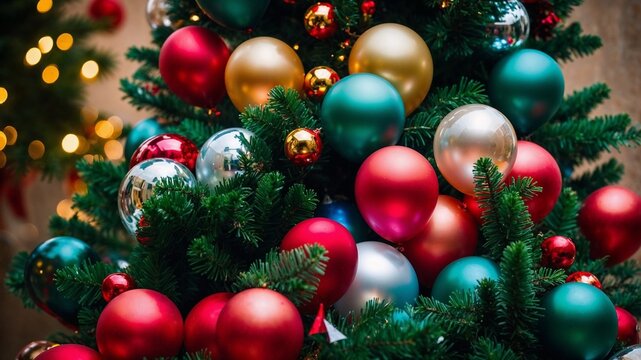 christmas tree with Bloons