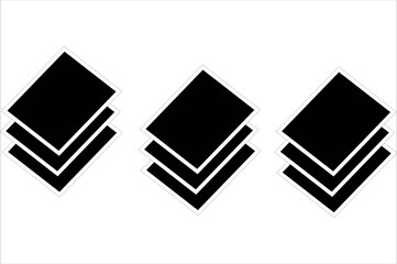 layer line icon vector isolated on white background. Stacked layer icon