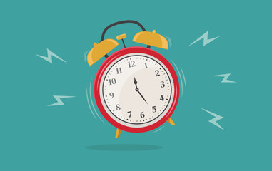 Alarm Clock Background Vector Design