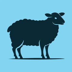Sheep Silhouette for Logo and Branding