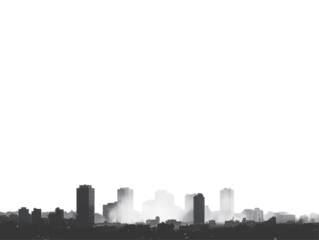 Isolated City Skyline Silhouette