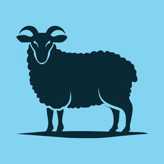 Minimalist Sheep Silhouette Artwork