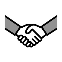 Business Handshake Icon – Partnership and Agreement Symbol