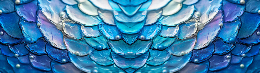 ocean blue pearl fish scales background  © Runrun