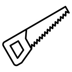 Hand Saw line icon