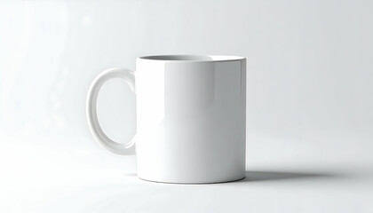 Fototapeta premium Blank White Mug On White Background