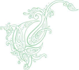 Beautiful flower art and mandala vector design