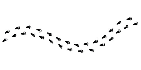 Hedgehog Footstep Tracks Icon Set © Nurkhayati