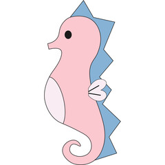 Cute Sea Animal Element
