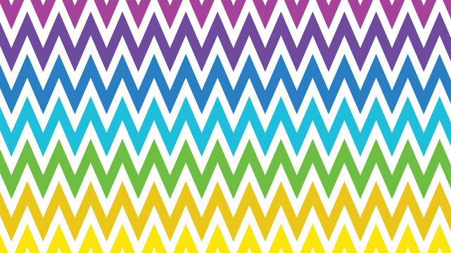 Zig Zag Multicolor Vector Background