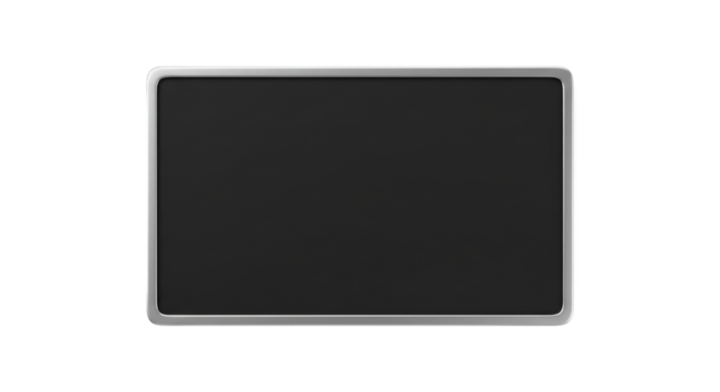 Sleek tablet shines against black background