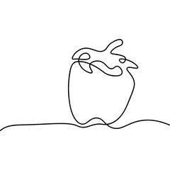 Vegetable Continuous Line Art
