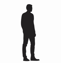 A solitary figure stands silhouetted against a bright background a moment of quiet contemplation captured in stark black