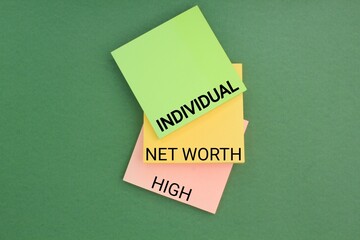 colored paper with the words High Net Worth Individuals. HNWIs will have to review their inheritance plans