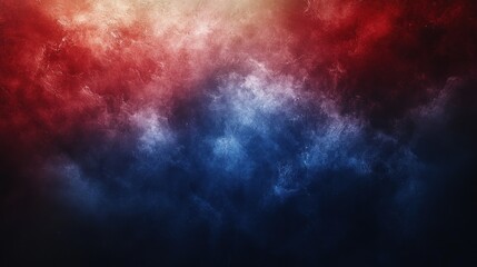 Obraz premium Dramatic abstract background with red and blue hues resembling cosmic clouds