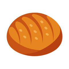 Teff bread vector illustration 
