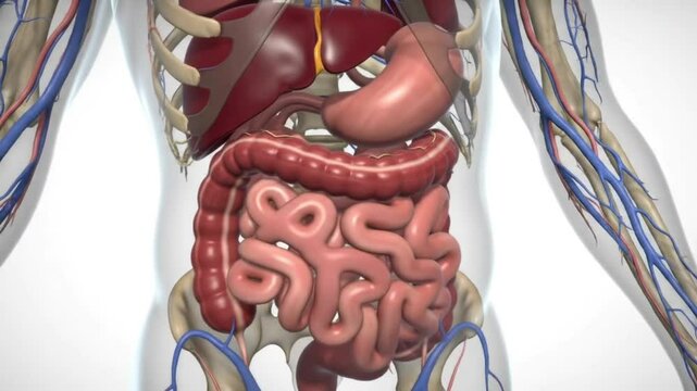 Human Anatomy: Digestive System 3D Model