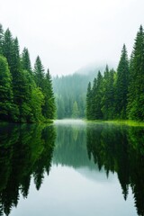 Peaceful forest landscape