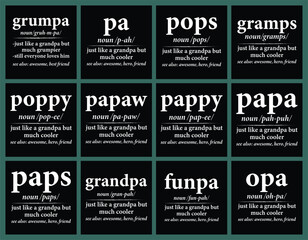 Definition design for grandpa t shirt