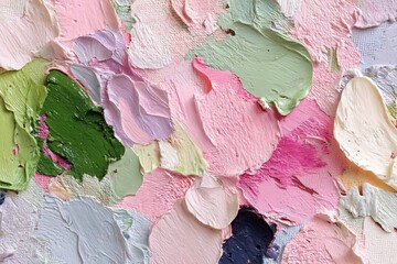 Highly abstract spring-inspired background featuring vibrant color blends