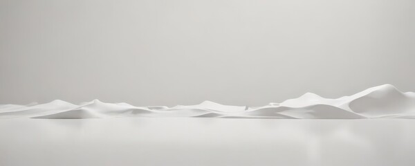 Fluid white to off-white gradation, smooth, minimalist style ,  calm,  abstract