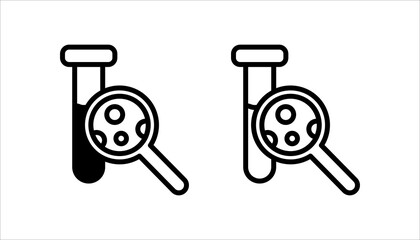 Blood test - Complete blood count CBC icon - information about white and red cells and concentration of hemoglobin and hematocrit. Isolated vector illustration