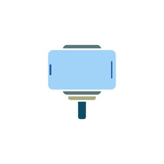 phone holder icon, simple flat style, illustration, logo sign symbol pictogram template, for ui or ux isolated on white for mobile app, editable