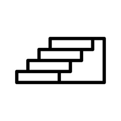 ladder icon logo vector design template, on white background, eps 10.