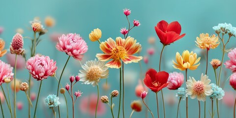 Vibrant wildflowers in urban nature reserve for ecofriendly promotions