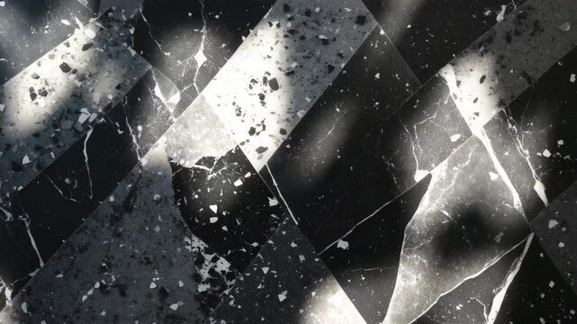 Floor tile with a polished surface showcasing texture