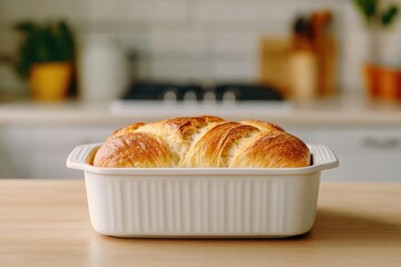Freshly baked sourdough loaf