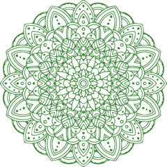 Beautiful flower art and mandala vector design