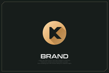 K Letter Trademark Brand Logo 
