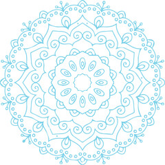 Beautiful flower art and mandala vector design