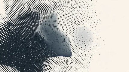 Halftone vector pattern on white background. Minimalist dot texture design. Simple flat abstract background with black dots.