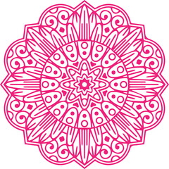 Beautiful flower art and mandala vector design