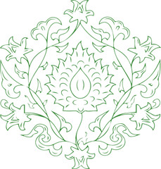 Beautiful flower art and mandala vector design