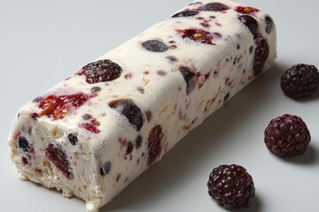 Delicious frozen berry parfait with creamy texture and refreshing flavor for a perfect dessert treat